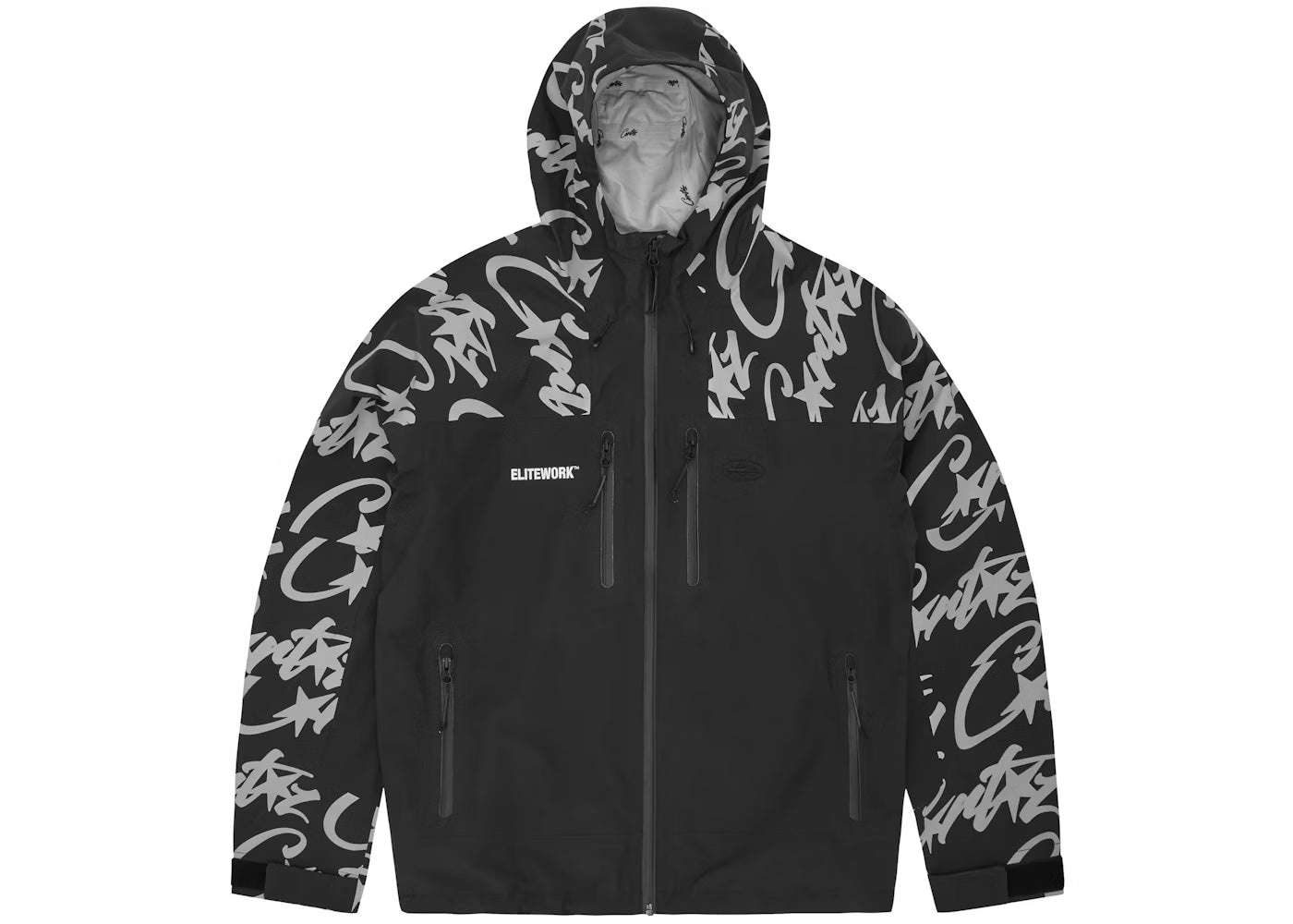 CORTEIZ ELITEWORK BLACK WINDBREAKER