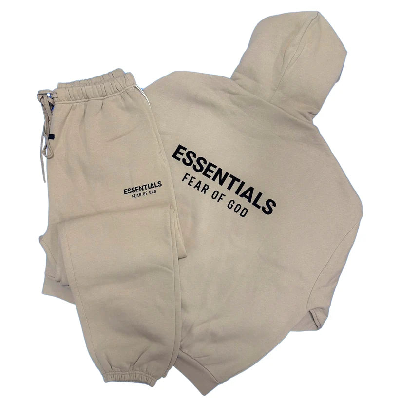 Ready to Ship – 'Cream / Blue' FW24 Hooded Tracksuit