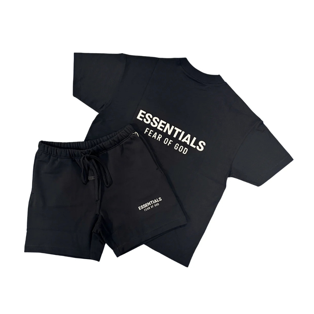 Ready to Ship – 'Black / White' SS25 Tee & Short Set