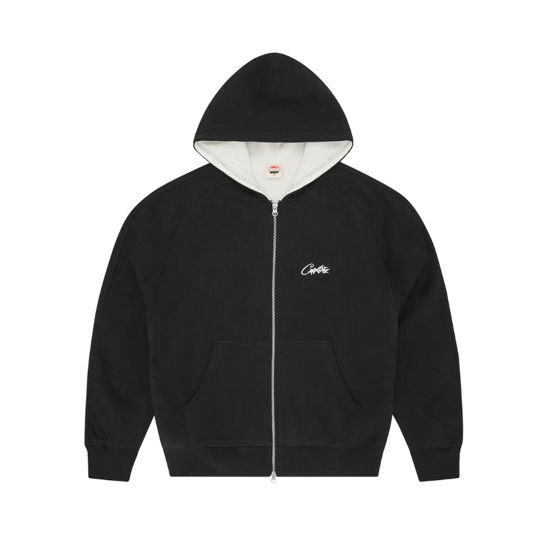 CORTEIZ BLACK HMP ZIP UP HOODIE