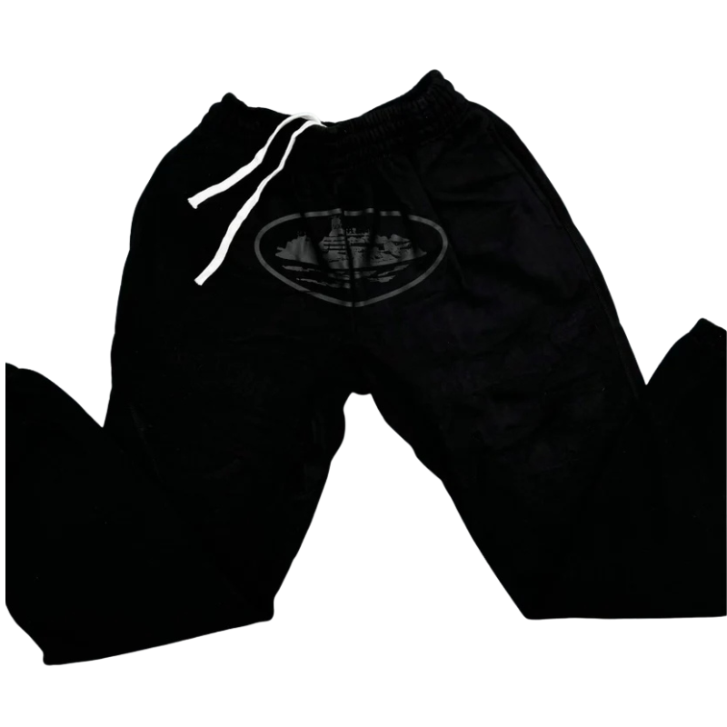 CORTEIZ TRIPLE BLACK ALCATRAZ JOGGERS