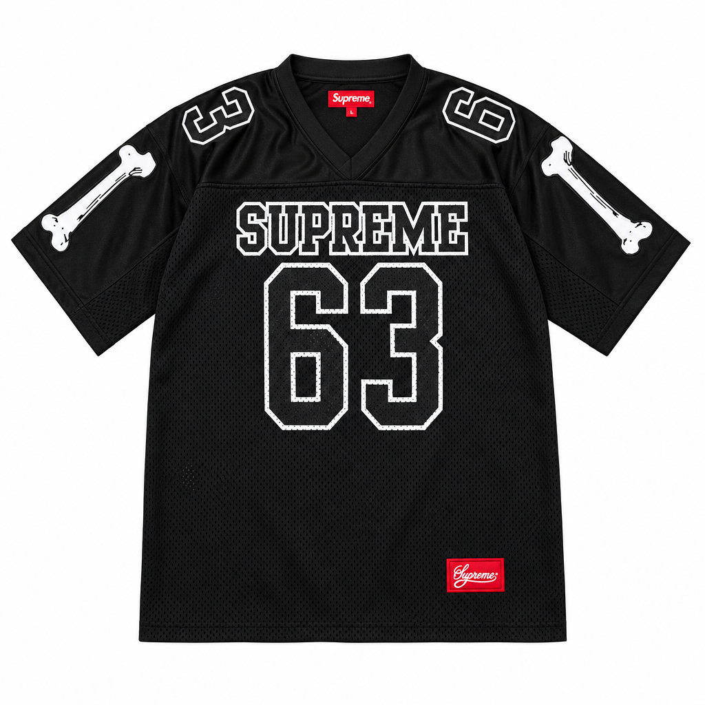 Black Supreme Bone 63 Jersey - SaucedByHS