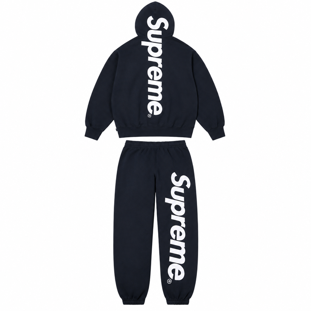Navy Supreme Appliqué Tracksuit - SaucedByHS