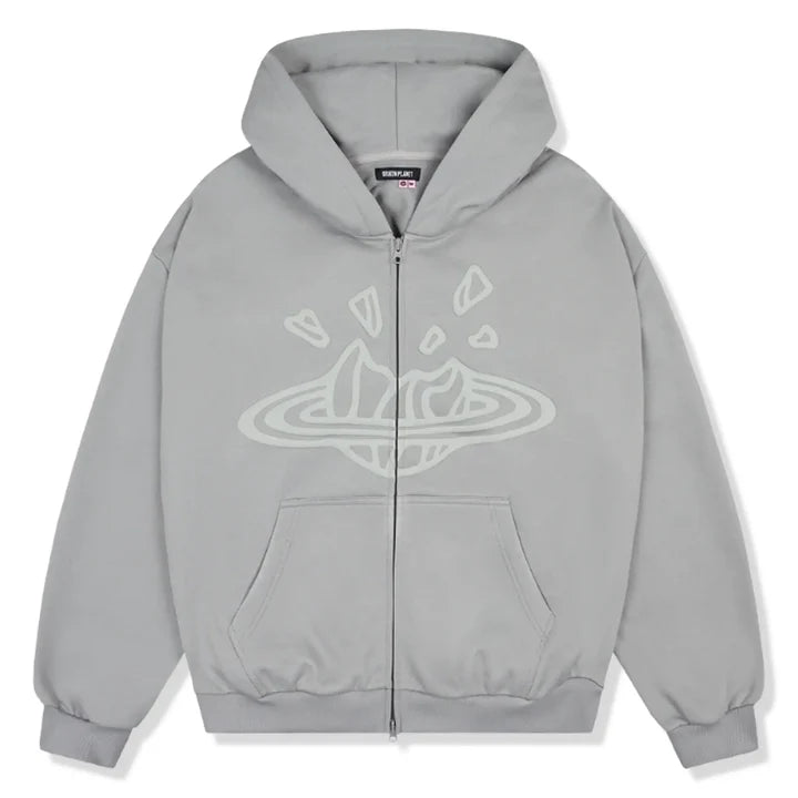 Ready to Ship – Broken Planet Zip Up Hoodie 'Grey'