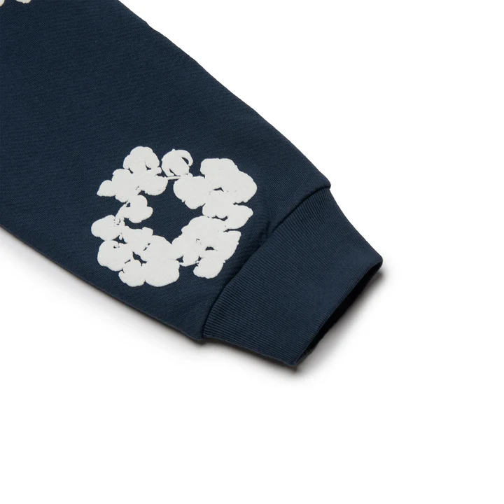 Navy / White Denim Tears Cotton Wreath Hoodie