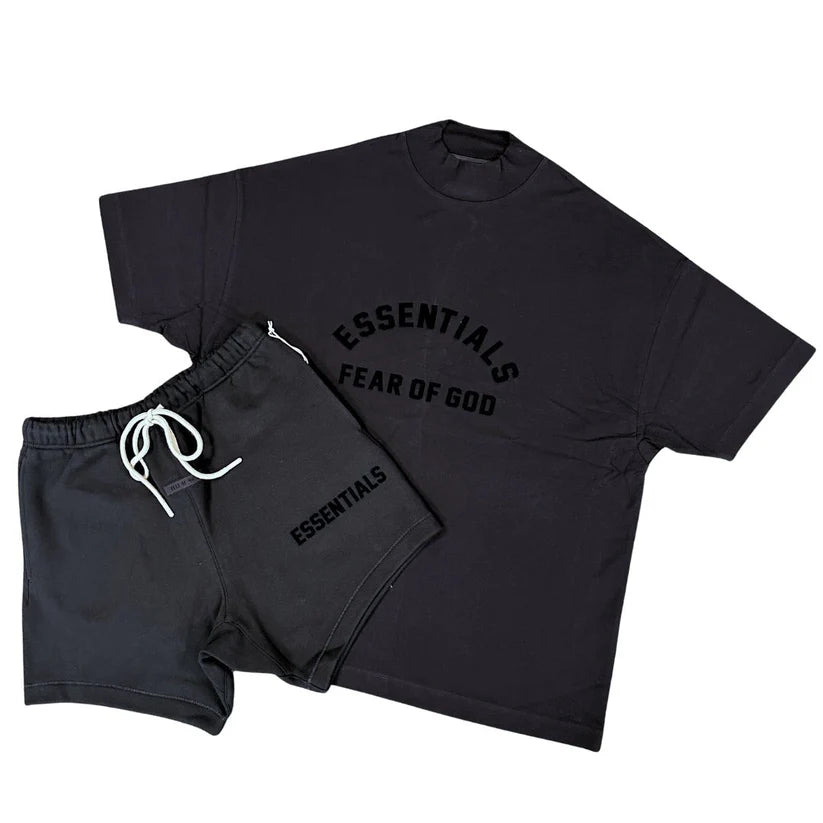 'Jet Black' SS23 Tee & Short Set