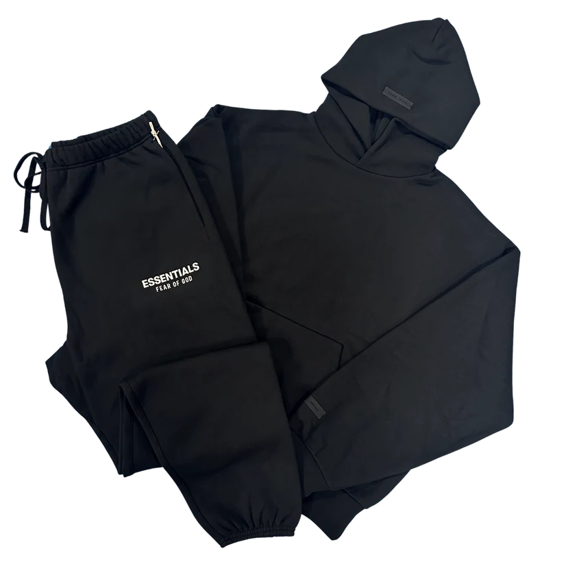 'Black / White' SS25 Hooded Full Tracksuit