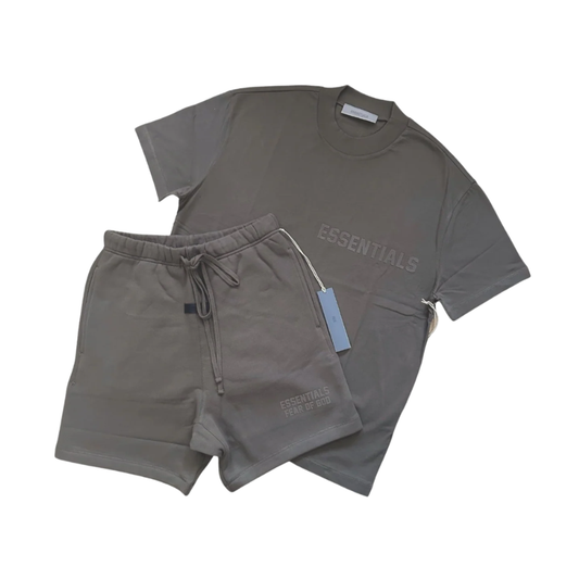 'Wood Brown' SS22 Tee & Short Set
