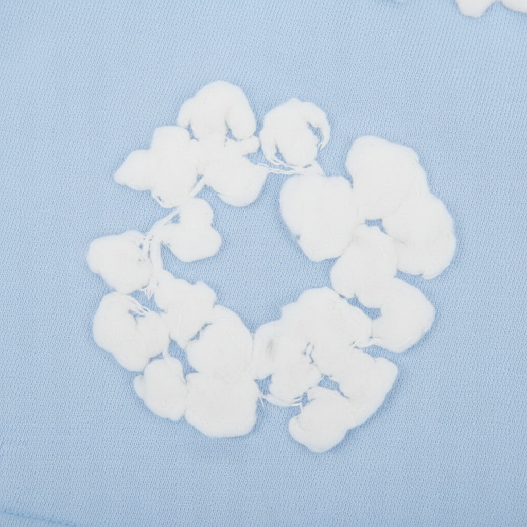 Baby Blue Print Close-up