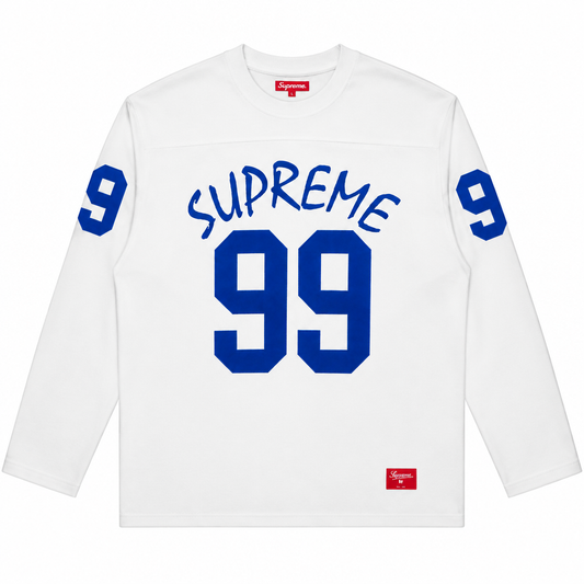White / Blue Supreme 99 Long Sleeve - SaucedByHS