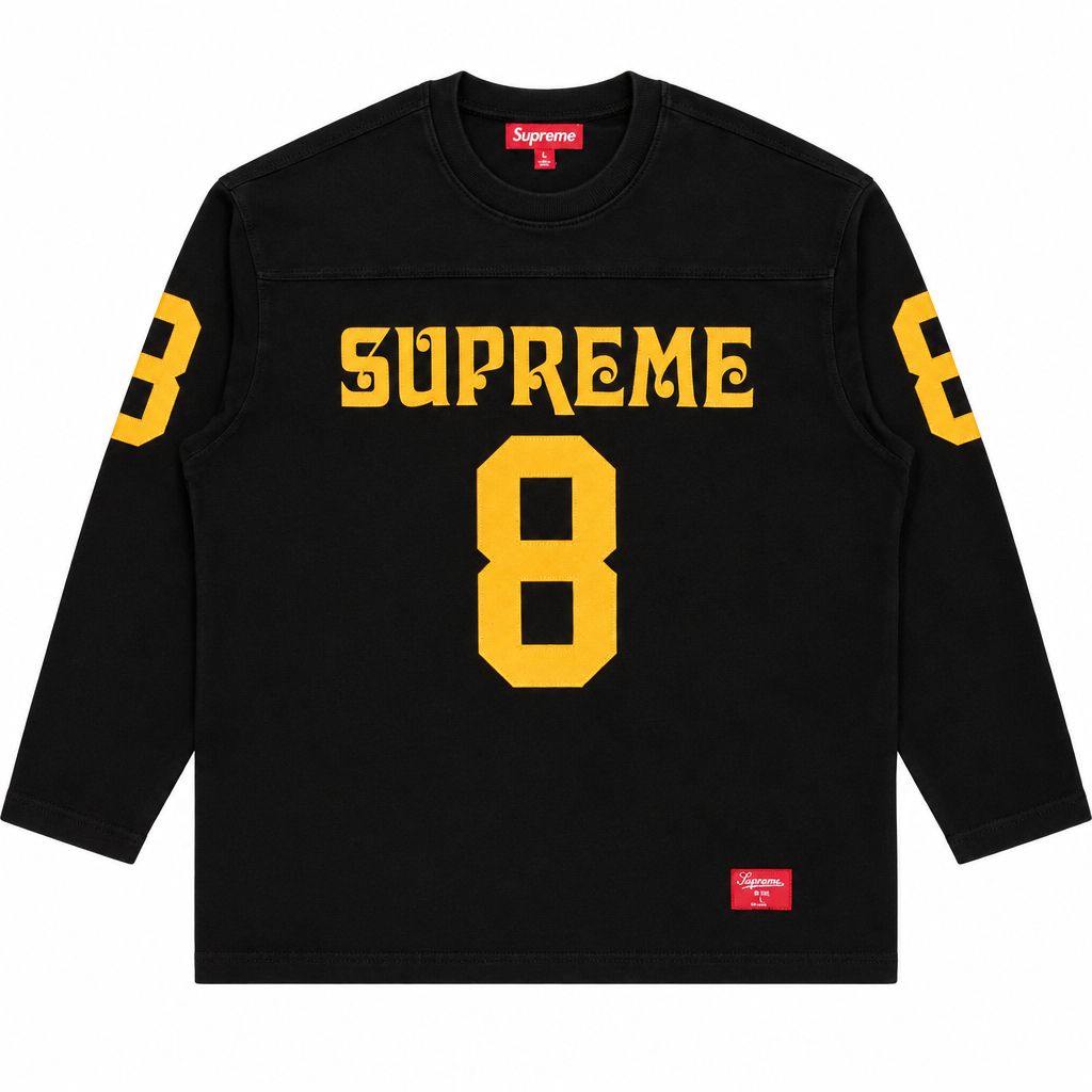 Black / Yellow Supreme 8 Long Sleeve - SaucedByHS