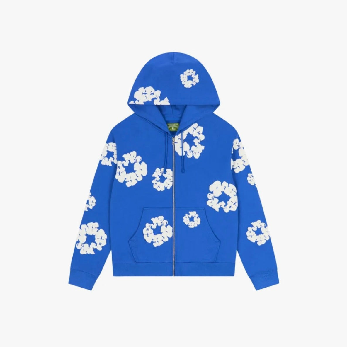 Ready to Ship – Denim Tears Cotton Wreath Zip Hoodie 'Royal Blue'