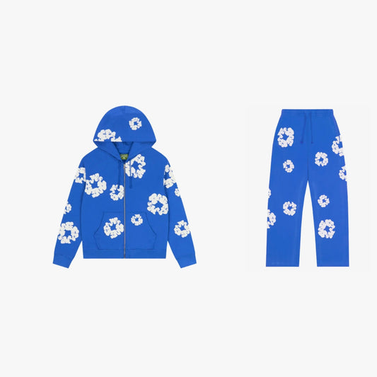 Ready to Ship – Denim Tears Cotton Wreath Zip Tracksuit 'Royal Blue'