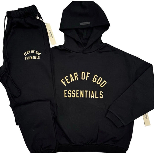 Ready to Ship – 'Black / Gold' FW24 Hooded Tracksuit