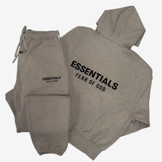 Ready to Ship – 'Heather Grey' SS25 Hooded Tracksuit