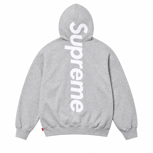 Grey Supreme Appliqué Hoodie - SaucedByHS