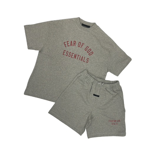 FW24 Heather Grey Tee & Short Set